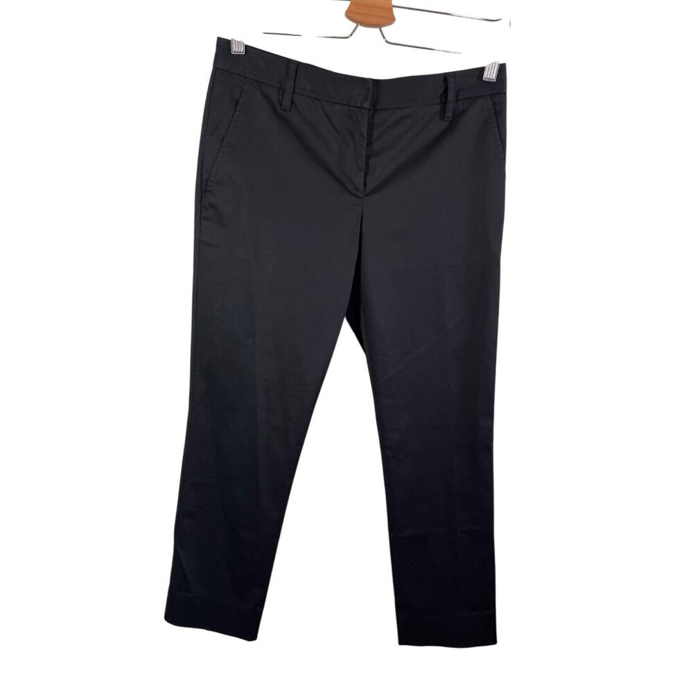 Miu Miu Black Slim Fit Cropped Dress Pants Size 38 IT